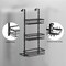 3 Tier Over the Door Shower Caddy Adjustable Hanging Organizer Shelf Rustproof
